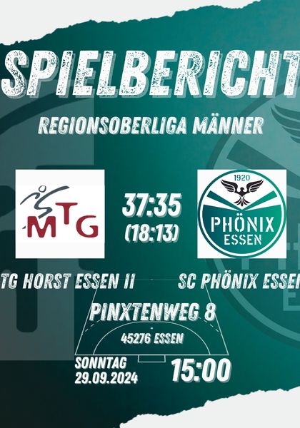 Spielbericht SC Phönix Essen