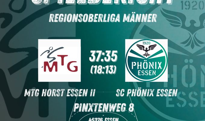 Spielbericht SC Phönix Essen