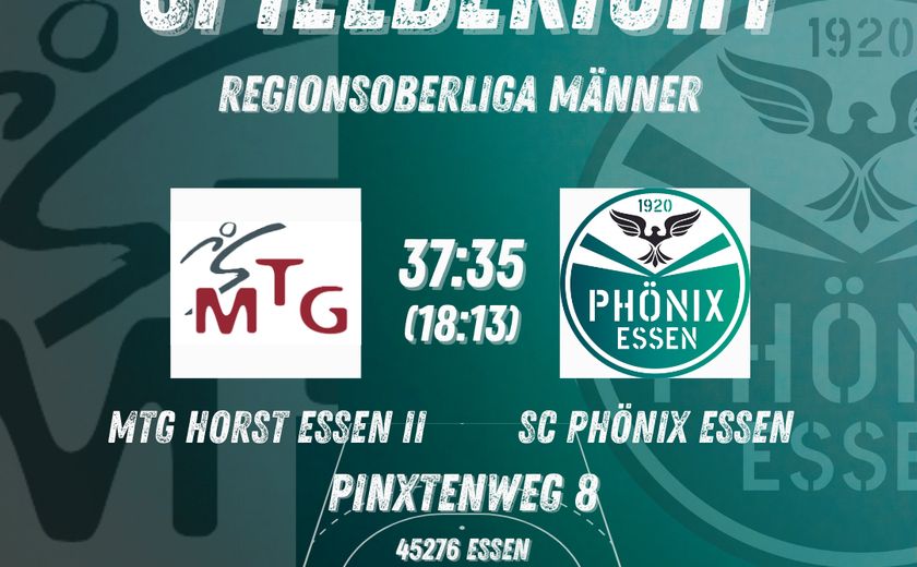 Spielbericht SC Phönix Essen